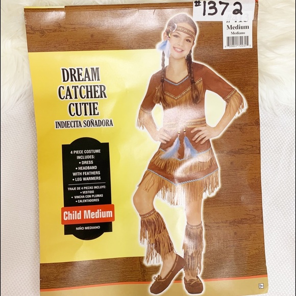 Dream Catcher Cutie Girls Toddler Native American Halloween Costume - Picture 4 of 11